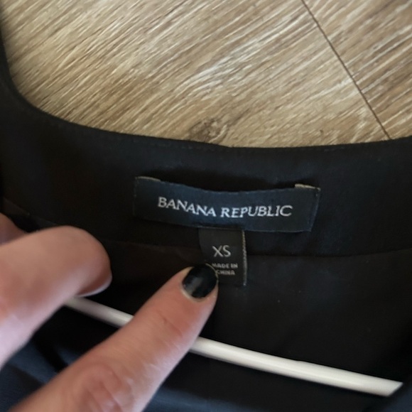 BANANA REPUBLIC Crepe Cocoon Tee Dress Black XS - Picture 5 of 8